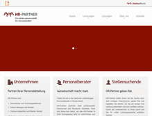 Tablet Screenshot of hr-partner.com